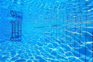 a beautiful pool shot from underwater after pool maintenance 