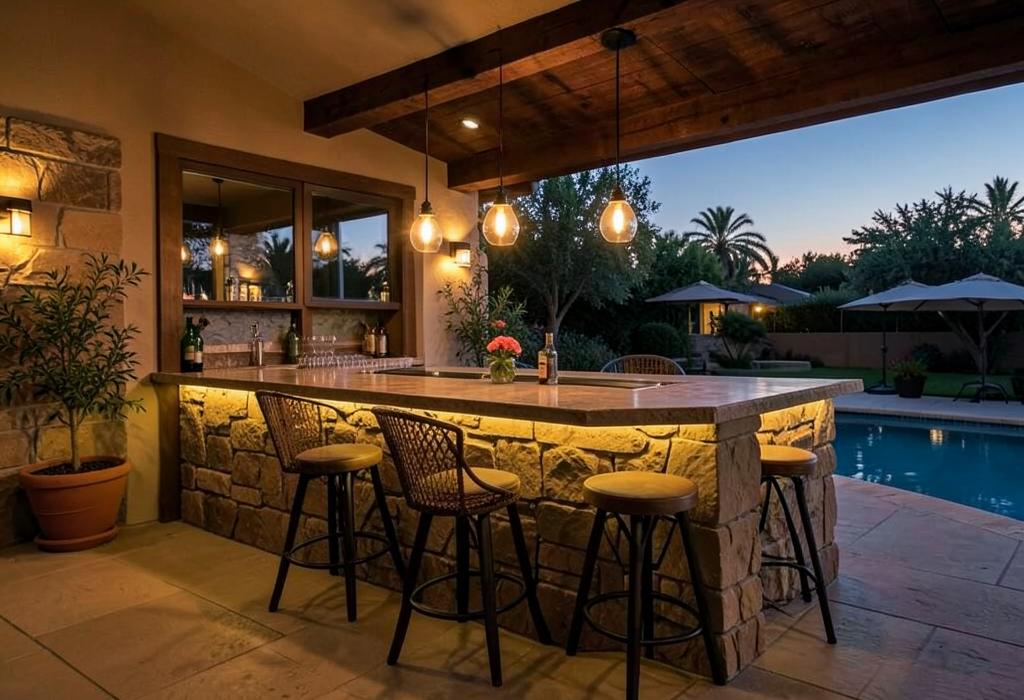Outdoor Kitchens by Dorian Pools and Construction in El Paso, Texas