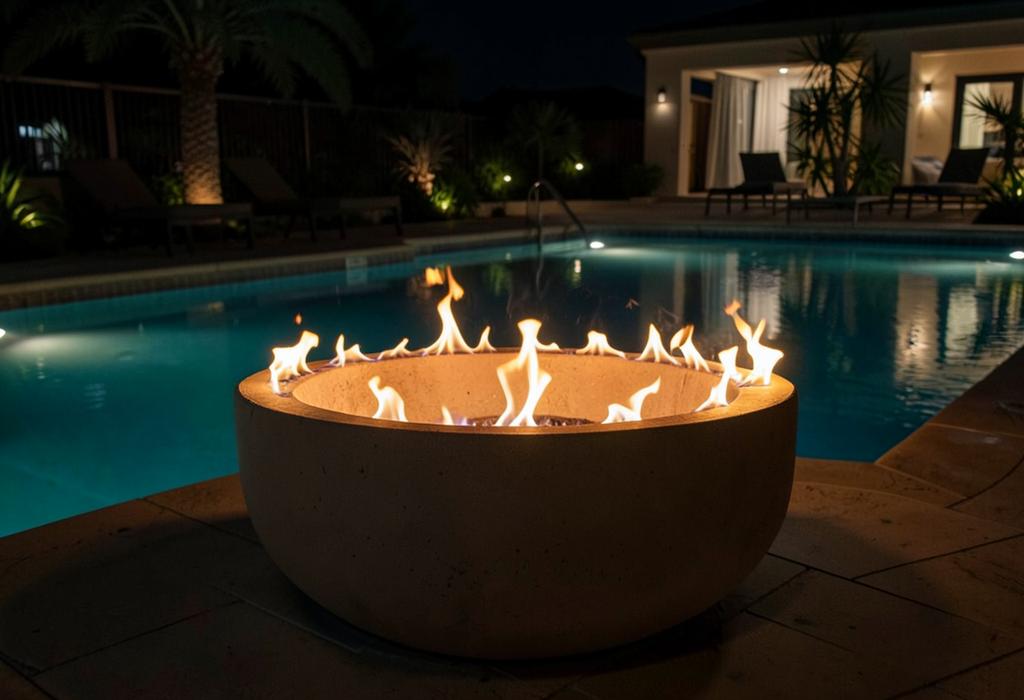 Fire Bowls — Dorian Pools and Construction, El Paso, Texas