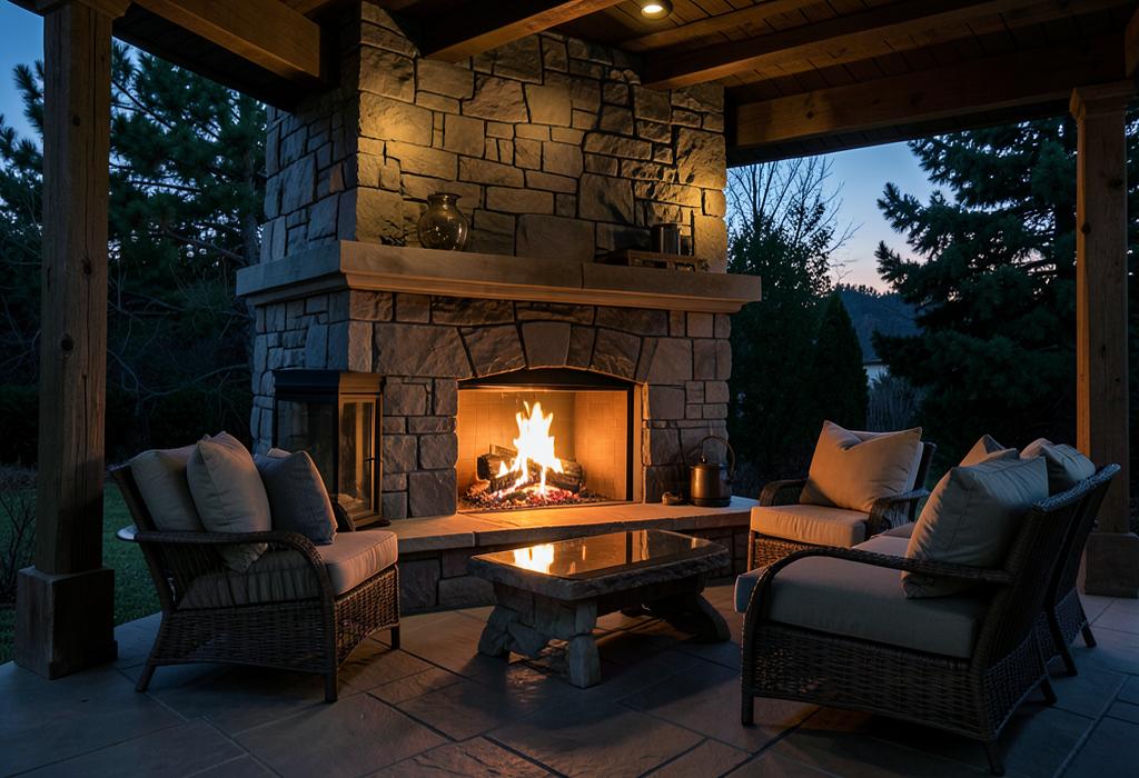 Outdoor Fireplaces — Dorian Pools and Construction, El Paso, Texas