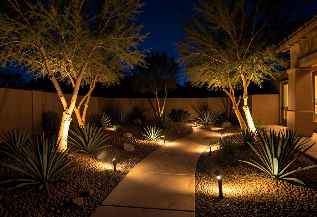 Landscape Lighting — Dorian Pools and Construction, El Paso, Texas
