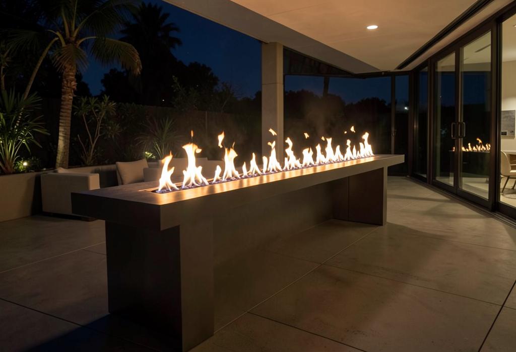 Fire Features by Dorian Pools and Construction in El Paso, Texas