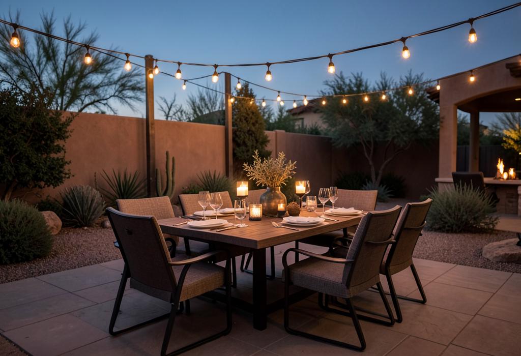 Outdoor Dining — Dorian Pools and Construction, El Paso, Texas