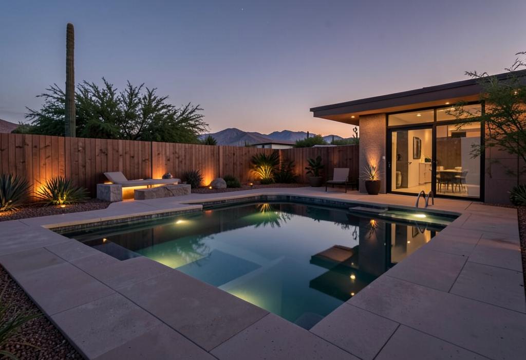 Custom Pool Design — Dorian Pools and Construction, El Paso, Texas